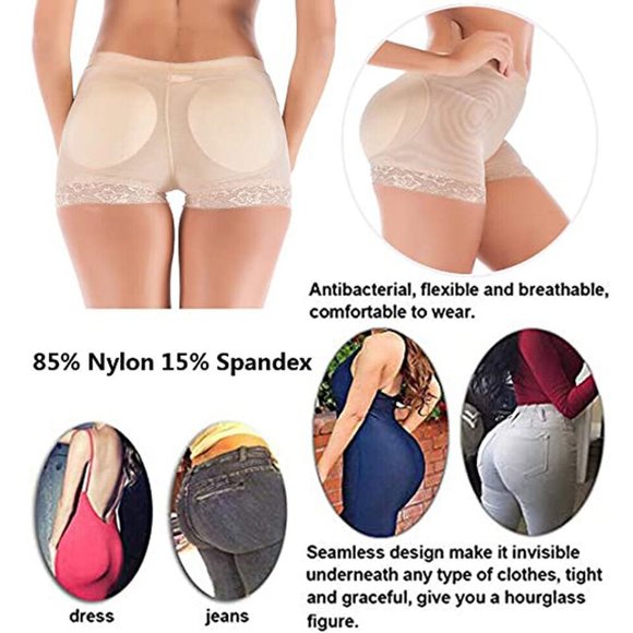 Butt Lift Women FAKE ASS & Hip Enhancer Booty Padded Underwear Panties Shaper - Picture 5 of 12